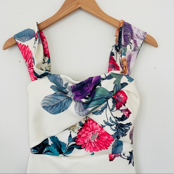 NWT ASOS Fold Detail Bardot Scuba Pencil Dress - Picture 7 of 7